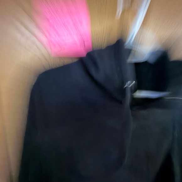 Nike Black Hoodie with White Logo - Picture 4 of 5